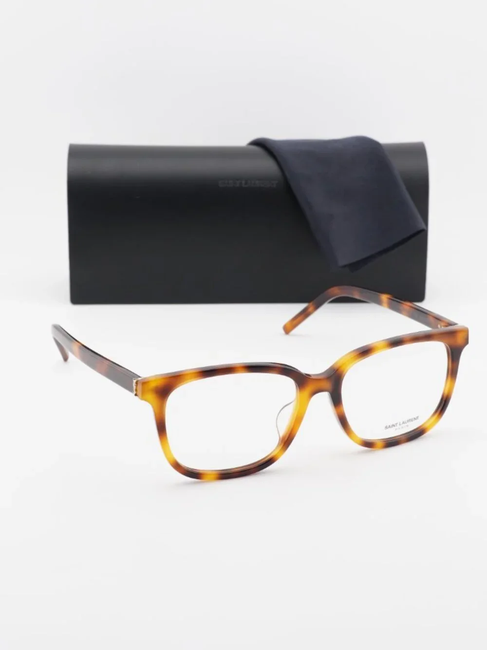 Saint Laurent SLM110F 005 Square Eyeglasses – Havana 55mm - Picture 5 of 11